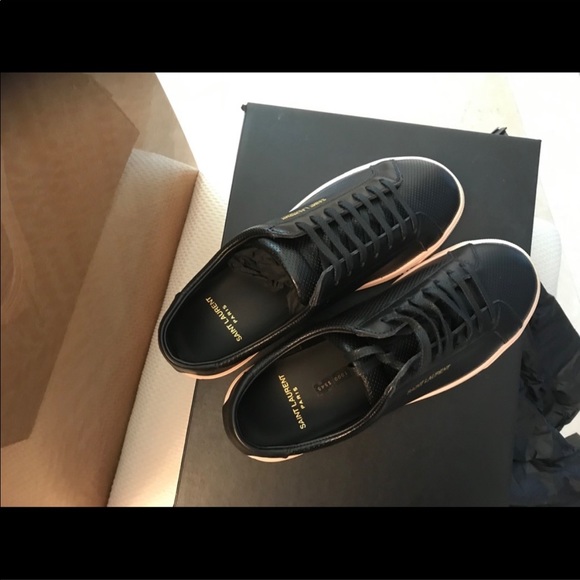 Saint Laurent Black and Pink Sneaker 36.5 (US 6.5 Wms) - Picture 4 of 4